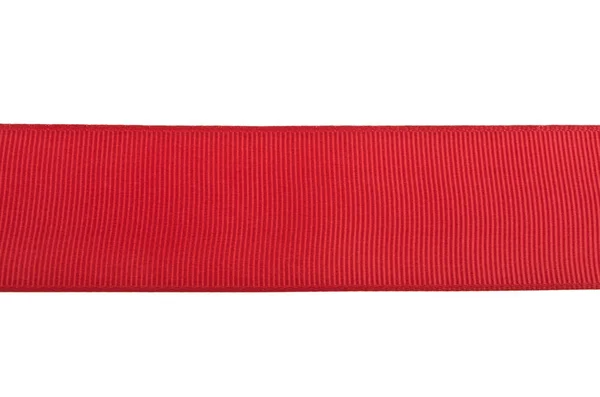 Beyaz arkaplanda kırmızı kurdele