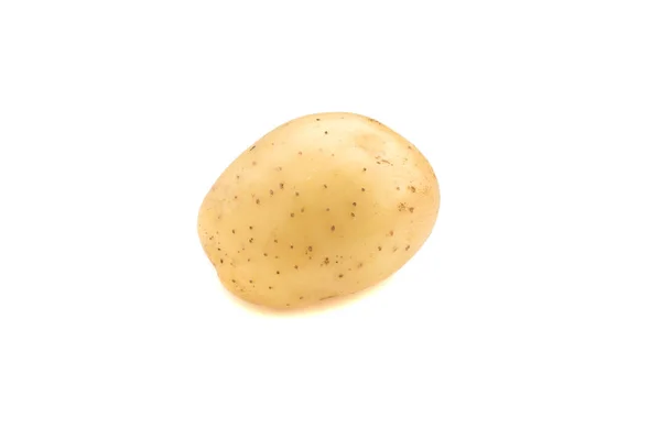 Potatis Vit Bakgrund — Stockfoto