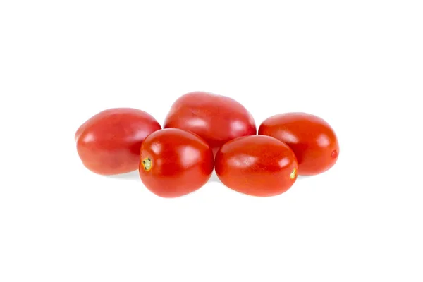 Banyak Tomat Matang Cutout Pada Latar Belakang Putih — Stok Foto