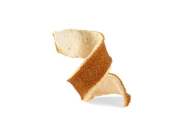 Beyaz arka plan üzerinde izole kurutulmuş kuru kabuğu kabuğu