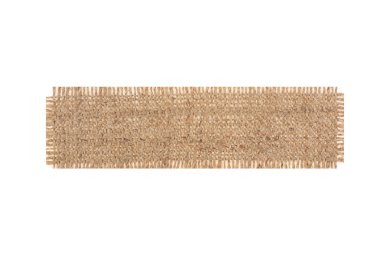 Beyaz arka plan üzerinde izole kumaş çuval bezi