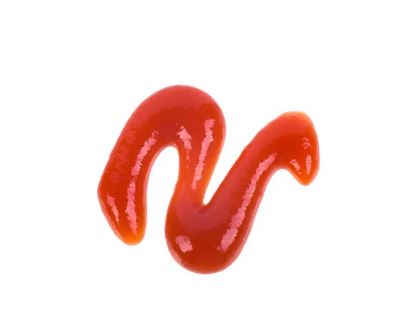 Gota Ketchup Aislada Sobre Fondo Blanco —  Fotos de Stock