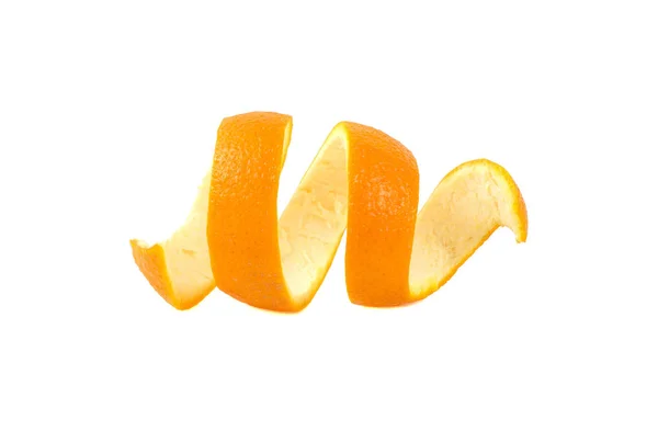 Orange Peel Isolated White Background — Stock Photo, Image