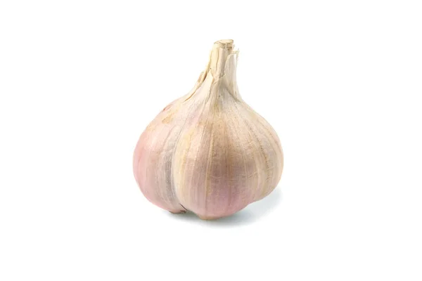 Knoblauch Auf Weißem Hintergrund — Stockfoto