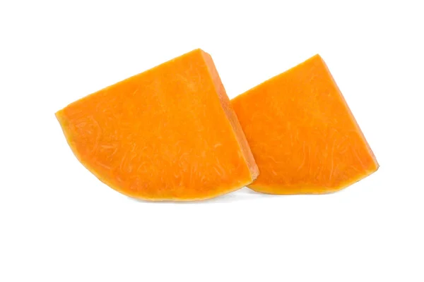 Pumpkin Slices Isolated White Background — Stock Photo, Image
