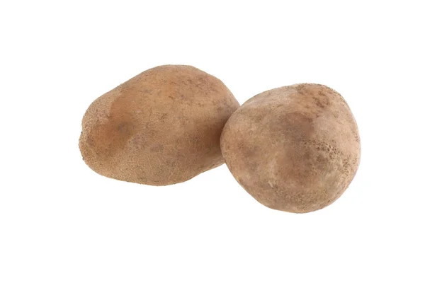 Gekookte Aardappelen Geïsoleerd Witte Achtergrond — Stockfoto