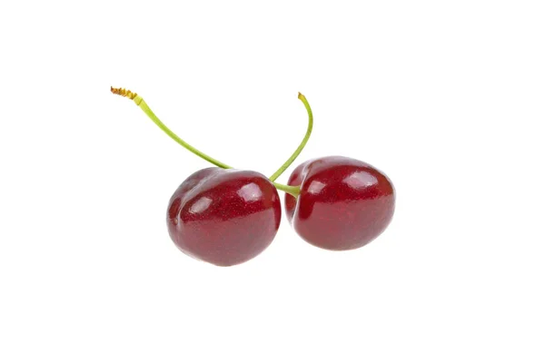 Cherry Berry Diisolasi Latar Belakang Putih — Stok Foto