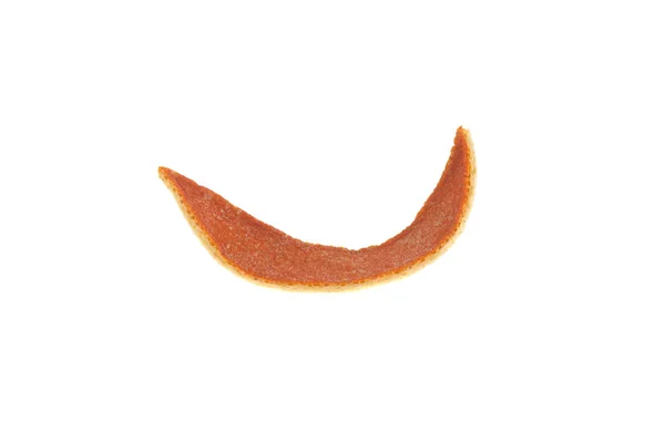 Dried Orange Peel Isolated White Background — Stock Photo, Image