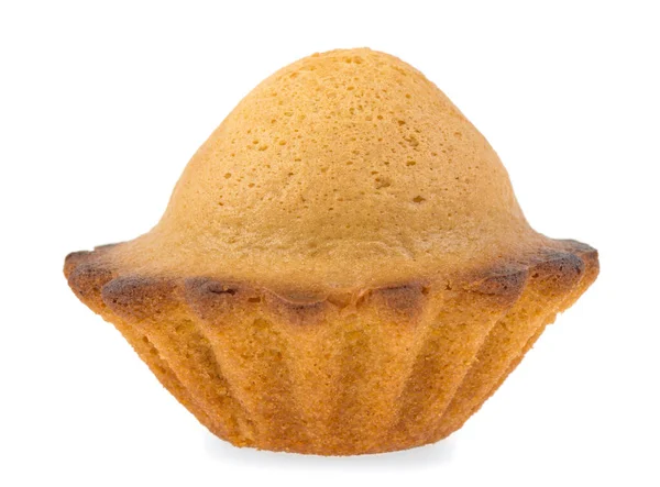 Zelfgebakken Taart Cupcake Een Witte Achtergrond Geïsoleerd — Stockfoto