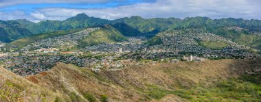 Kaimuki şehir alanı, Koolau Sıradağları, Güney-Doğu Oahu, Hawaii, türbin binasında