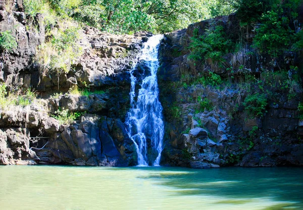 Waimea Falls End Kamananui Stream North Oahu Hawaii — Stock Photo, Image