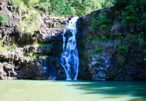 Waimea Esik Végén Kamananui Patak Északi Oahu Hawaii — Stock Fotó