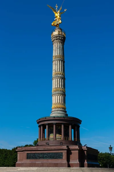 Siegessaule Victory Column Commemorating Victory Prussian Danish War Berlin Germany — Stock Photo, Image