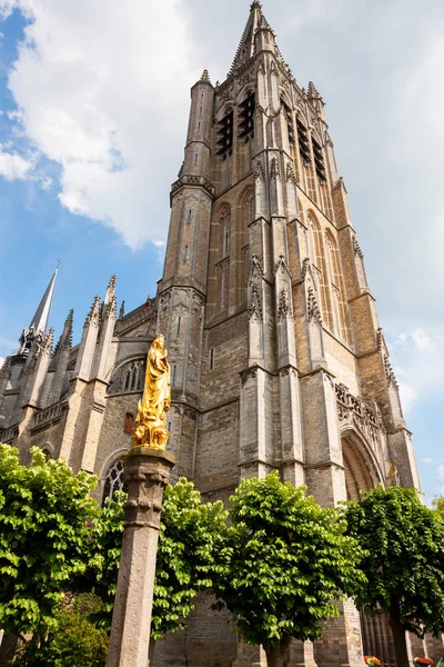 Cathédrale Saint Martin Église Catholique Style Gothique Ypres Ieper Belgique — Photo