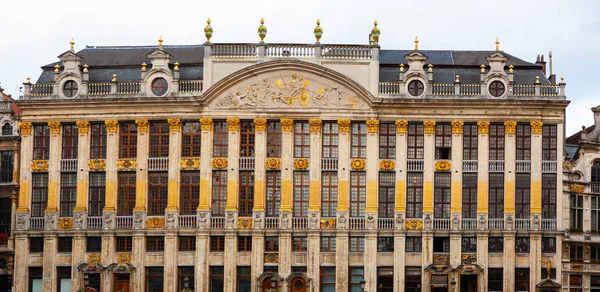 Maison Grand Place Goudkleurig Gebouw Grand Place Marktplein Brussel België — Stockfoto
