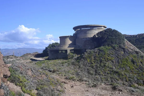 Fortificaciones Militares Abandonadas Capo Altano — Foto de Stock