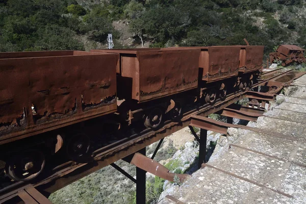 Abbruch Des Eisenbahn Bergbaus Von San Benedetto — Stockfoto