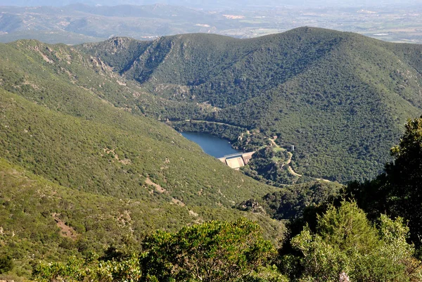 Vista Del Lago Santu Barzolu — Foto de Stock
