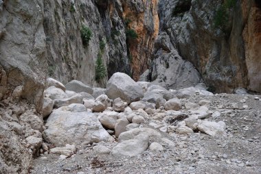 Gorropu kanyonu görünümü