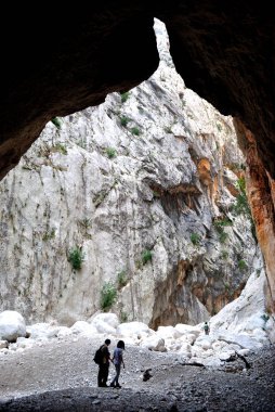 Gorropu kanyonu görünümü
