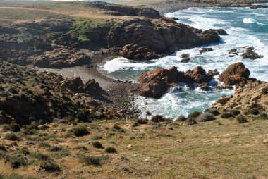 Capo Pecora 'nın manzarası