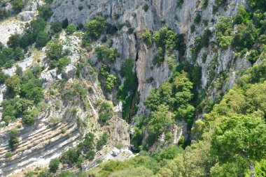 Su Cunnu de S'Ebba watefall görünümü