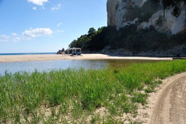 Cala Luna plajı manzarası