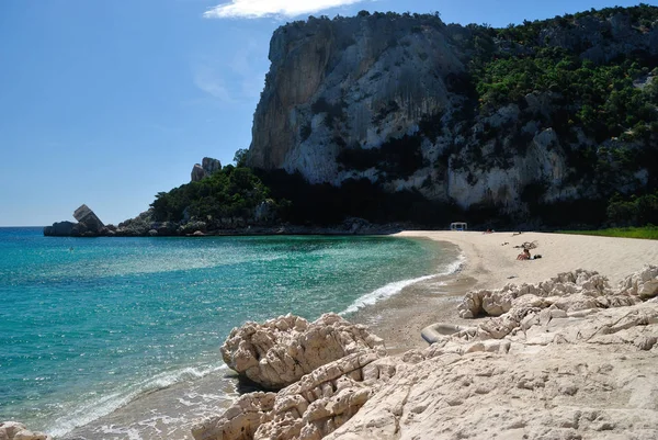 Cala Luna Plajı Manzarası — Stok fotoğraf