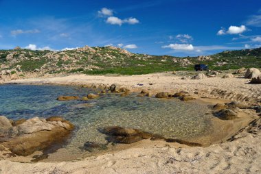 Punta Calarza plajı manzarası
