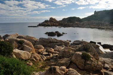 Capo Ferrato manzarası