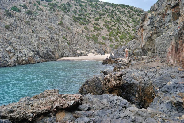 Vista Sulla Spiaggia Cala Domestica — Foto Stock