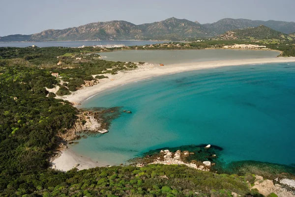 Strand Van Porto Giunco — Stockfoto