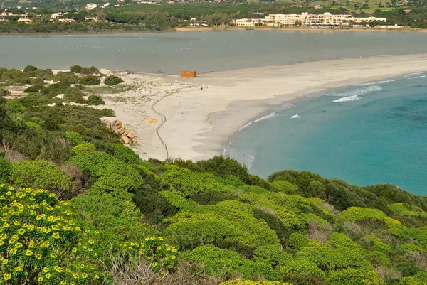 Strand Van Porto Giunco — Stockfoto