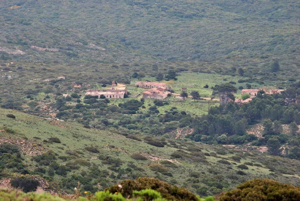 Vista Mineração Vlilage Asproni Seddas Moddizzis — Fotografia de Stock