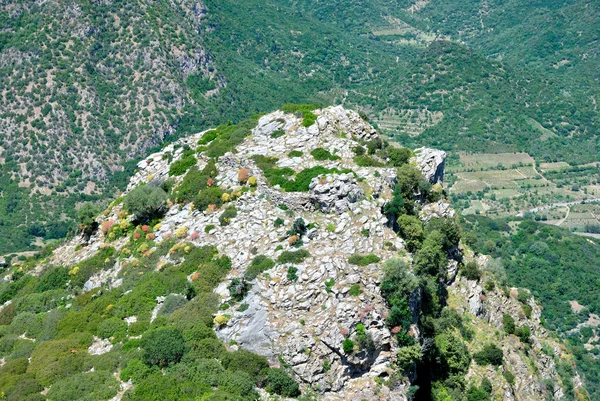 Widok Starożytną Ścianę Monte Lora — Zdjęcie stockowe