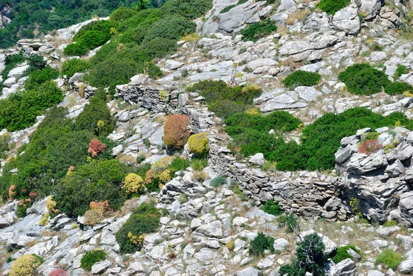 Kilátás Monte Lora Ősi Falára — Stock Fotó