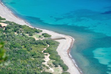 Coccorocci plajı nın manzarası