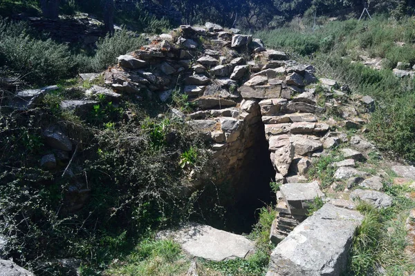 Kilátás Matzanni Nuragic Tomb — Stock Fotó