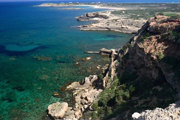 Vista Costa Capo Mannu — Fotografia de Stock