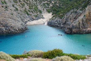 Cala Domestica plajı manzarası