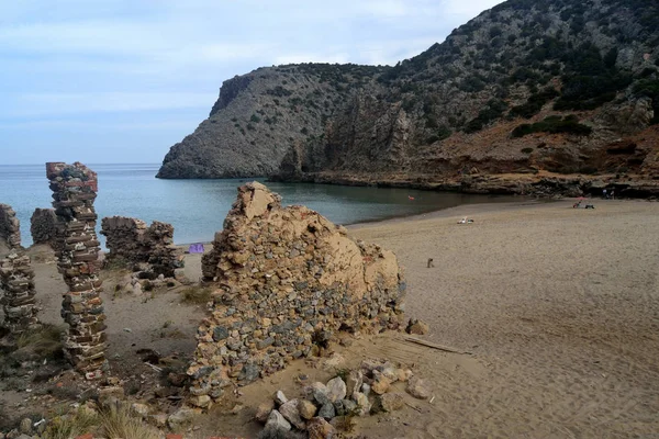 Θέα Στην Παραλία Cala — Φωτογραφία Αρχείου