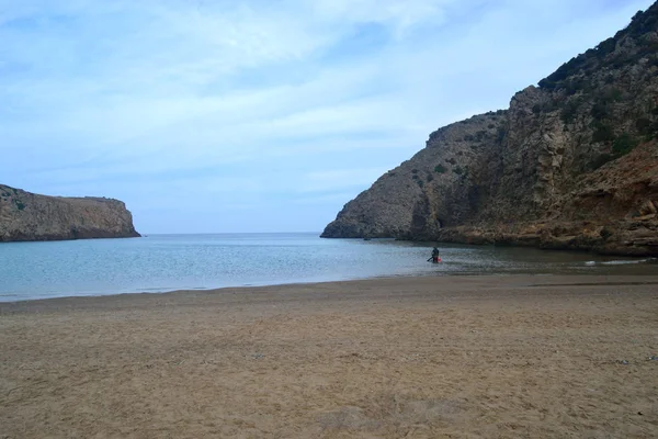 Θέα Στην Παραλία Cala — Φωτογραφία Αρχείου