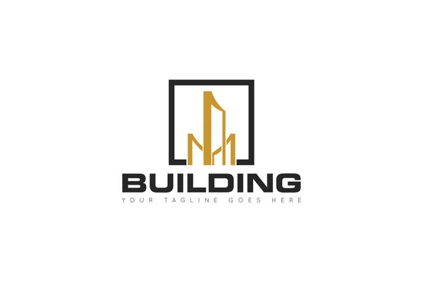 Construction Logo Architecture Vector Building Logo Icon Vector Design Template — Stock Vector