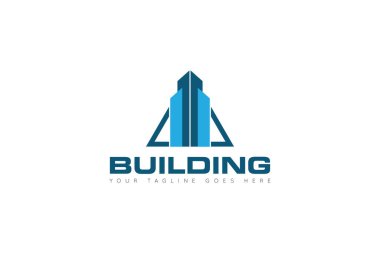 logo oluşturma ve emlak simgesi vektör çizim şablonu