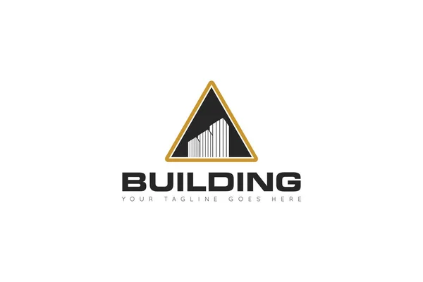 Logotipo Del Edificio Icono Bienes Raíces Vector Ilustración Diseño Plantilla — Vector de stock