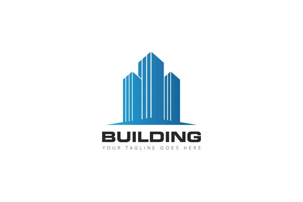 Costruzione Logo Icona Immobiliare Grafica Vettoriale Illustrazione Template — Vettoriale Stock
