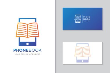 Modern kitap logosu ve simge vektör çizim şablonu