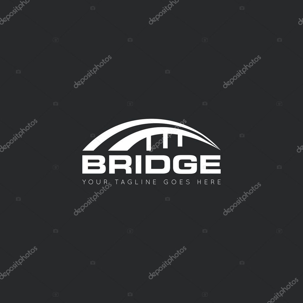 Bridge logo and icon vector illustration design template