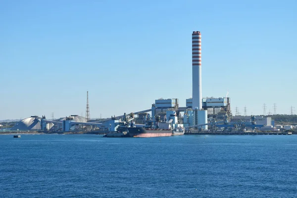 Civitavecchia Itálie Enel Tower Uhlí Vypaloval Elektrárny — Stock fotografie