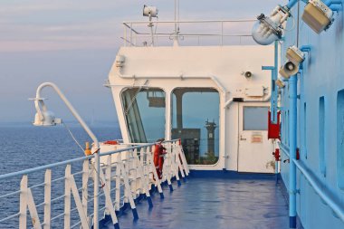 Civitavecchia, İtalya, gemide bir feribot Akdeniz